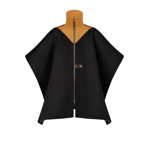  LV路易威登 22年秋冬 女士 斗篷 CAPE DOUBLE FACE a COL MONTANT SPORTIF 1AA8LJ