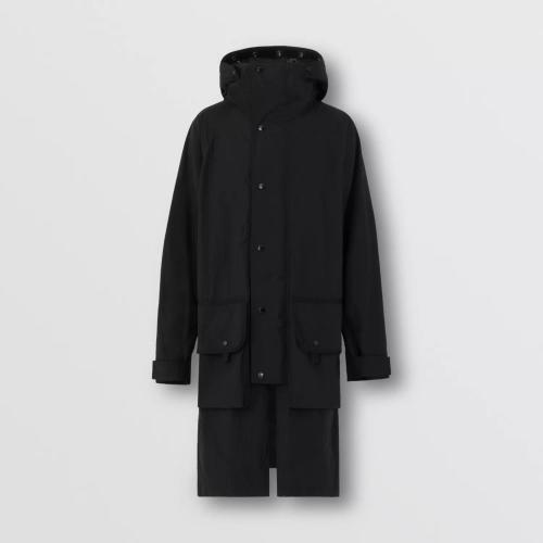  BURBERRY 22年秋冬 男士 徽標(biāo)印花功能性棉質(zhì)風(fēng)雪大衣 80544401