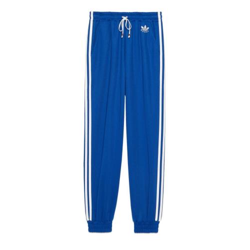  GUCCI古馳 22年秋冬 女士 adidas x Gucci聯(lián)名系列針織慢跑長褲 721641 XJEGU 4153