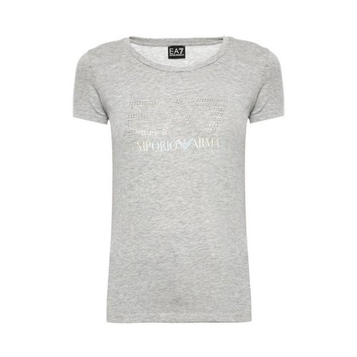  Emporio Armani/安普里奧阿瑪尼 女士灰色棉質(zhì)短袖T恤 3ZTT78 J12Z 3905 PLFSX