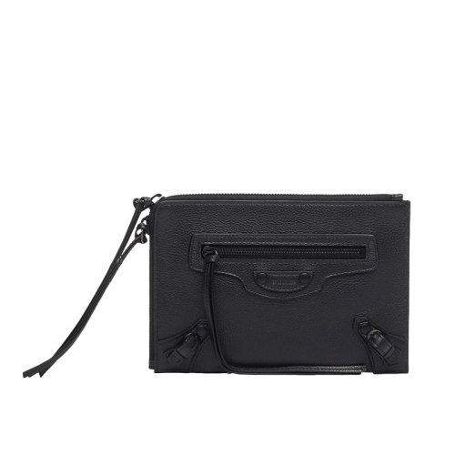 Balenciaga/巴黎世家 21新款NEO CLASSIC系列 女士小號黑色粒面小牛皮斜挎單肩手拿包64448215Y071000