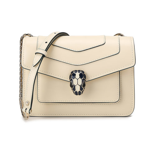 BVLGARI/寶格麗 女士SERPENTI FOREVER系列牛皮小號蛇頭扣單肩斜挎包 290928