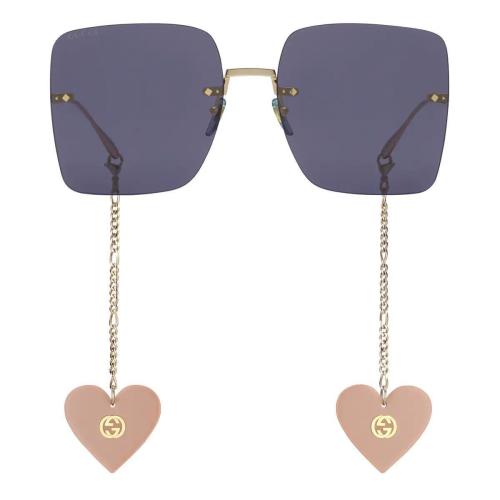  GUCCI古馳 22年秋冬 女士 超大造型方形鏡框太陽鏡 691338 I3331 8040