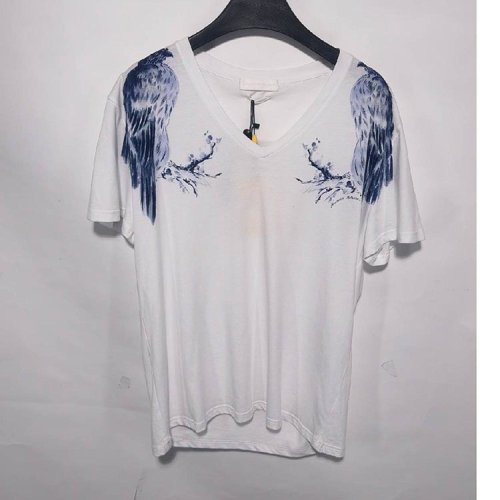 Alexander McQueen/亞歷山大麥昆/白色系男士短袖T恤