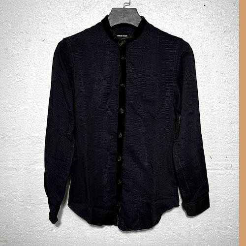 Giorgio Armani/喬治阿瑪尼 藏藍色男士長袖襯衫