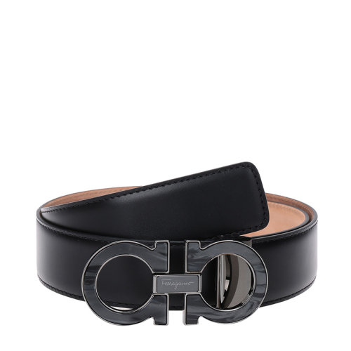 Salvatore Ferragamo/菲拉格慕 男士牛皮板扣式皮帶腰帶 679110