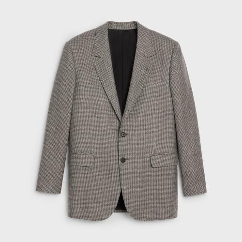  CELINE賽琳思琳 22年秋冬 女士 西服外套 JUDE肘部貼飾法蘭絨夾克 2V53G497R.19EF