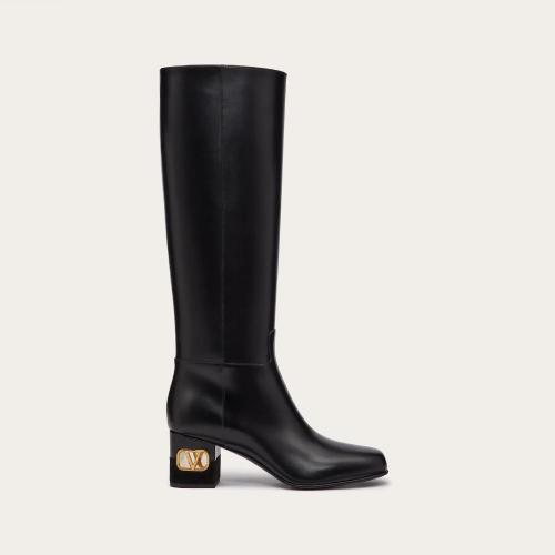  VALENTINO華倫天奴 22年秋冬 女士 高筒靴 BOTTES VALENTINO GARA_VANI HERITAGE EN CUIR DE V