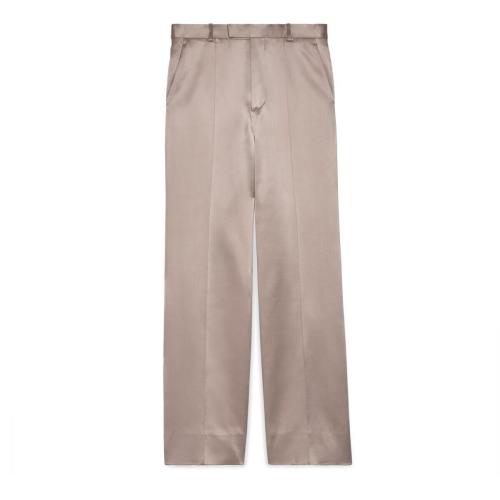  GUCCI古馳 22年秋冬 男士 緞面正裝西褲 672086 ZAIMD 1072