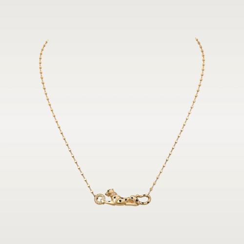  CARTIER 22年秋冬 女士 項鏈 Panthere de Cartier卡地亞獵豹項鏈 18K黃金