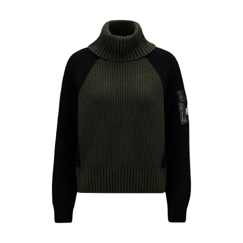  MONCLER蒙可蒙克萊 22年秋冬 女士 針織衫 Wool %26 Cashmere Polo Neck Jumper H20939F00003M11