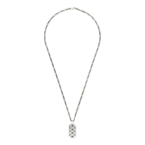  GUCCI古馳 22年秋冬 女士 GG和蜜蜂刻花吊墜項(xiàng)鏈 728265 J89B0 9515