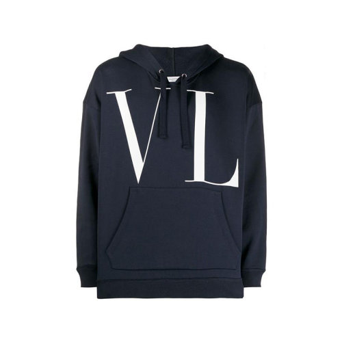 Valentino/華倫天奴  男裝 時(shí)尚簡約 連帽 男士藍(lán)色棉質(zhì)衛(wèi)衣 SV3MF05D5GBNB4  HKY015C