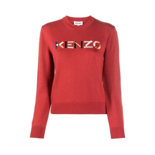  KENZO/高田賢三 女士紅色羊毛針織衫/毛衣 FA62PU541 3LA 35 PLFSX