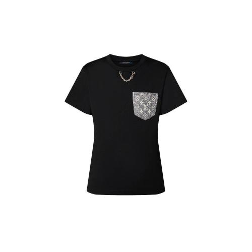  LV路易威登 22年秋冬 女士 短袖T恤 MONOGRAM 口袋 T 恤 1AAYVR 1AAYVO 1AAYVQ 1AAYVP 1AAYVS