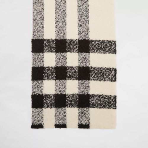  BURBERRY 22年秋冬 女士 格紋羊絨混紡花呢圍巾 80608281