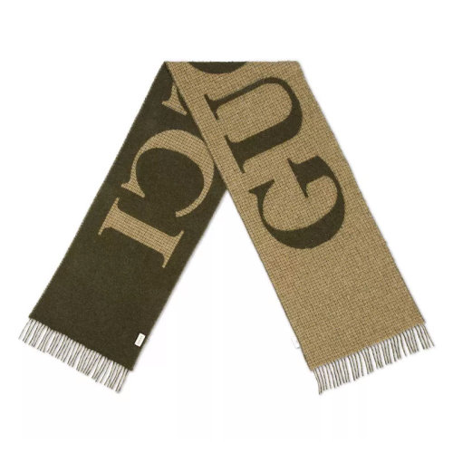 GUCCI/古馳 古琦 男女同款 橄欖綠色羊毛時(shí)尚圍巾/披肩圍巾 644403 4GA41 3366