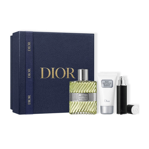 Dior迪奧 2021圣誕限量清新之水男士套裝3件套 淡香水100+10ml+沐浴露50ml