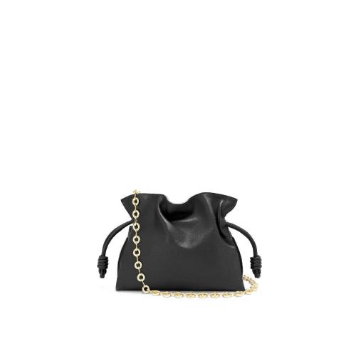  LOEWE羅意威 22年秋冬 女士 手拿包 Mini Flamenco clutch in nappa calfskin with chain A411