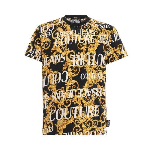  VERSACE JEANS COUTURE 男士印花棉質(zhì)短袖T恤 B3GUA7S0 S0588 899 PLFSX