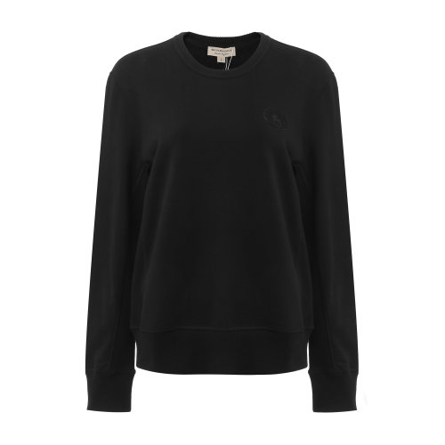 BURBERRY/博柏利 巴寶莉 女裝 衛(wèi)衣 burberry服裝 純棉黑色圓領(lǐng)女衛(wèi)衣 上裝