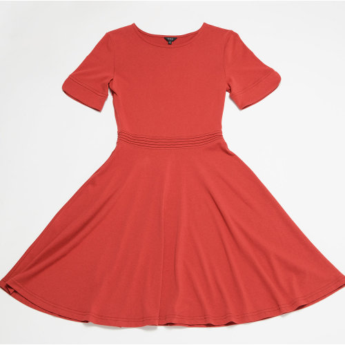 SHOKAY/繡嘉 環(huán)保棉休閑針織女士連衣裙