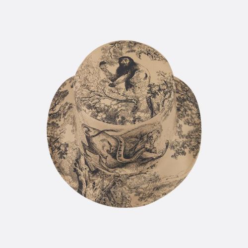  DIOR迪奧 22年秋冬 女士 帽子 Teddy-D 雙面窄檐桶帽 25TJV923I130_C182