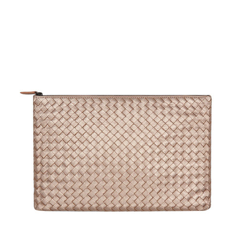 Bottega Veneta/葆蝶家 女士粉色羊皮手拿包355261V00415710