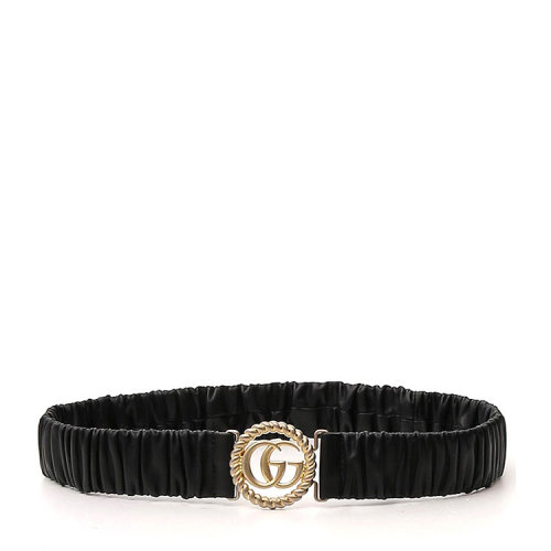 GUCCI/古馳  古琦腰帶 GG 女士皮質(zhì)黑色時尚百搭腰帶皮帶  602074 B340G 1000