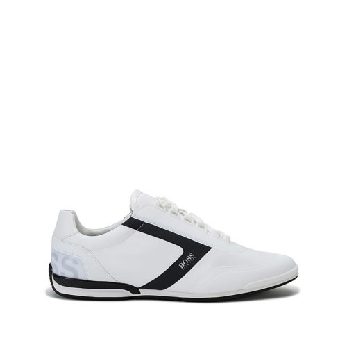 HUGO BOSS/雨果博斯 2021款 男士織物等多種材質(zhì)拼接系帶休閑運動鞋 50452024