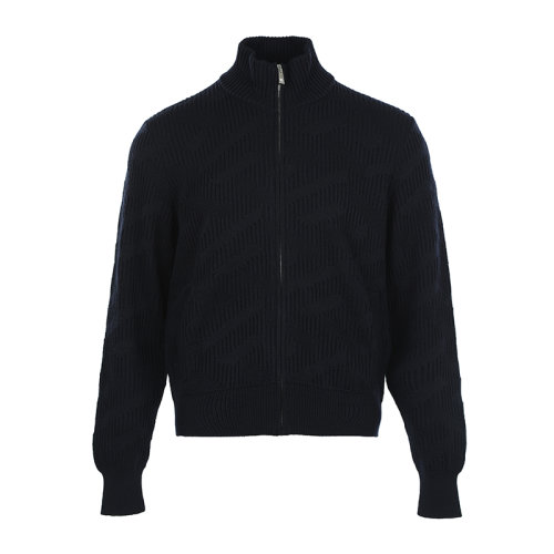 VERSACE/范思哲 純色簡約立領開胸男士針織衫/毛衣10022911A01655