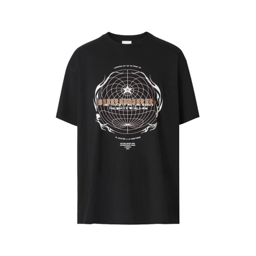 BURBERRY/博柏利【22春夏新款】男款棉質(zhì)寬松版圓領(lǐng)短袖T恤 80482891