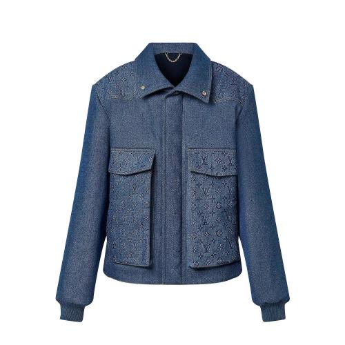  LV路易威登 22年秋冬 男士 夾克 BLOUSON EN DENIM MATELASSé MONOGRAM 1AATPO 1AATPP 1AATPQ