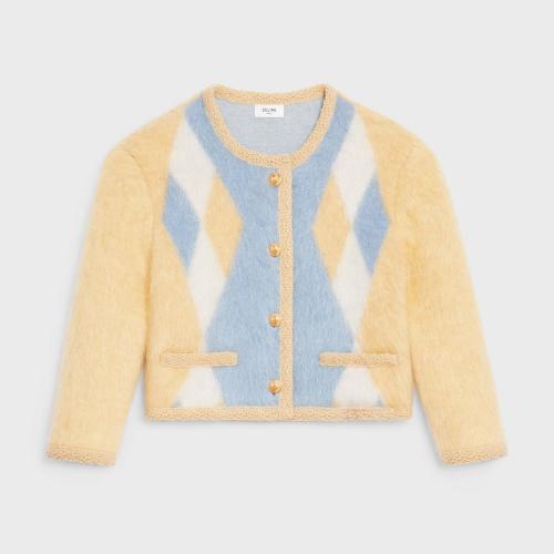  CELINE賽琳思琳 22年秋冬 女士 夾克 VESTE CHASSEUR MOHAIR BROSSé 2A74X312R.11PY