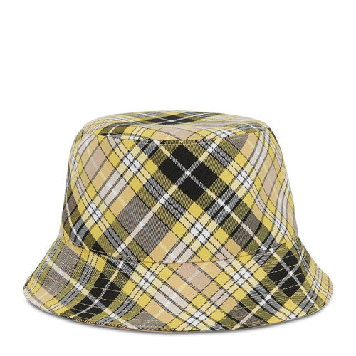 BURBERRY/博柏利 男女同款中性米色羊毛復(fù)古Vintage格紋水桶帽遮陽帽禮帽 8036994