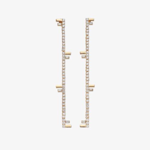  FENDI芬迪 22年秋冬 女士 耳環(huán) Fendi First Earrings 8AH729ALIDF089U