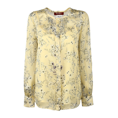 MaxMara/麥絲瑪拉Max Mara Studio時尚潮流女士雪紡衫女士襯衫女士長袖襯衫OSIRIS