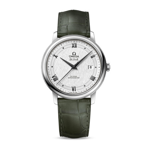 OMEGA/歐米茄 碟飛系列 典雅 同軸腕表 精鋼表殼 皮表帶 自動(dòng)機(jī)械 男士腕表 424.13.40.20.02.006