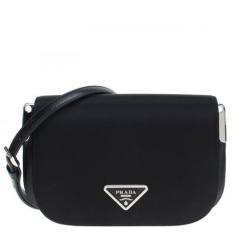 PRADA/普拉達 女士 女包 黑色時尚斜挎包單肩包 $1BD258-2DLN-F0002 HJH613FG