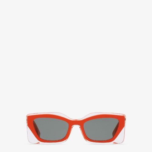  FENDI芬迪 22年春夏 女士 太陽(yáng)眼鏡 紅色_纖維太陽(yáng)鏡 FOL019V1PF1TC5