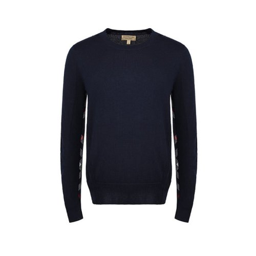  BURBERRY/博柏利 男士深藍(lán)色羊毛針織衫 4061742 PLFSX