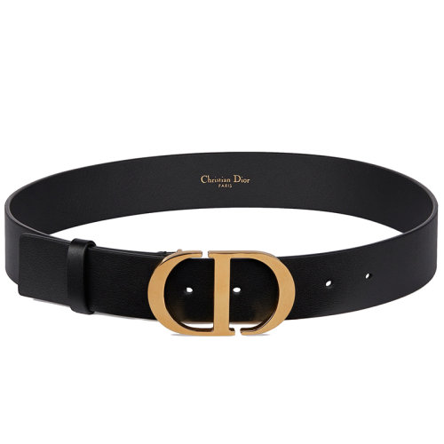 DIOR/迪奧 女士黑色光滑小牛皮腰帶35毫米B0077UVWV_M900