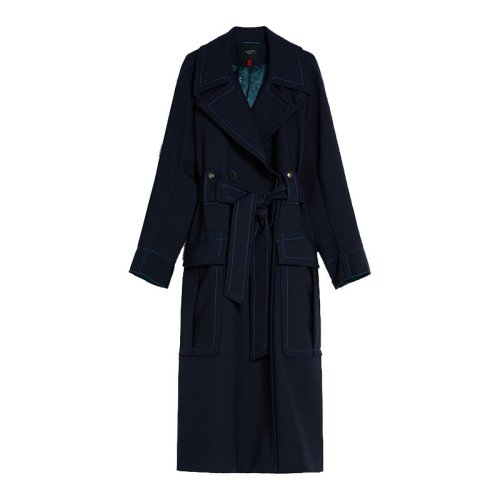 MaxMara/麥絲瑪拉 女士黑色時尚休閑大衣 CORFU 001