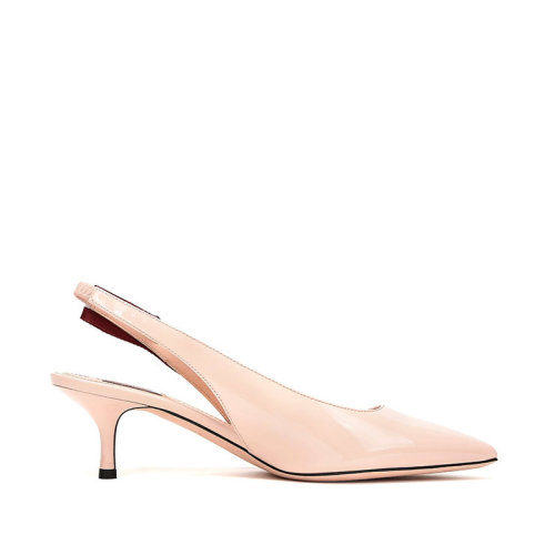 BALLY/巴利 女士條紋皮質(zhì)尖頭高跟涼鞋 ALICE 55