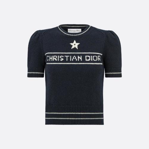  DIOR迪奧 22年秋冬 女士 針織衫 短袖針織衫 224S09AM308_X5800