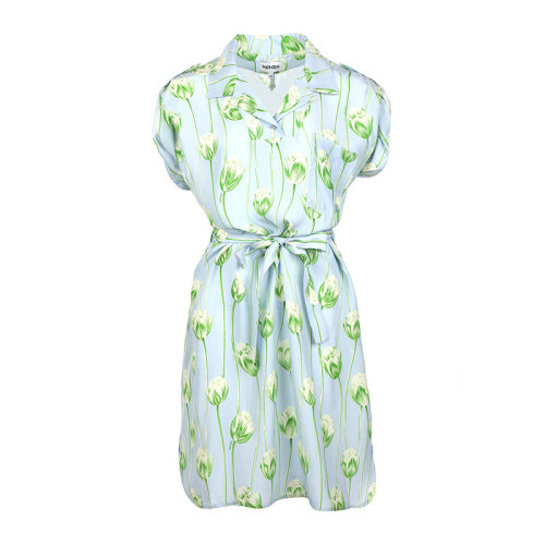 KENZO/高田賢三22春夏桑蠶絲薄款女士連衣裙FC52RO071