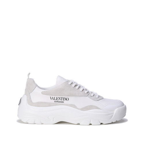 Valentino/華倫天奴【22春夏新款】男士皮革系帶休閑運(yùn)動(dòng)鞋LOGO圖案 XY2S0B17 VRN