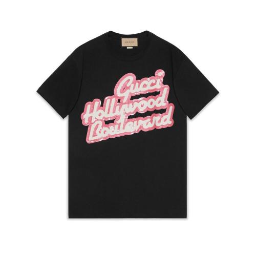  GUCCI古馳 22年秋冬 女士 Gucci Hollywood Boulevard?T恤 615044 XJEDW 1043