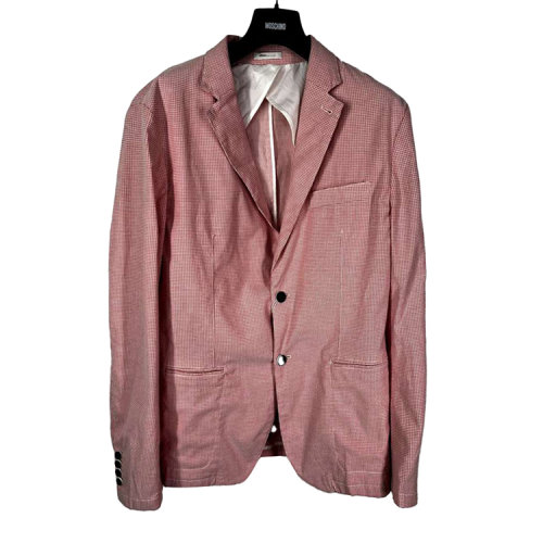 ARMANI COLLEZIONI/阿瑪尼卡爾茲粉色男士西服上衣