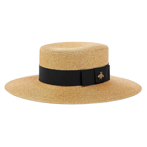 GUCCI/古馳 女士金色滌綸大檐帽 4546673HA288060